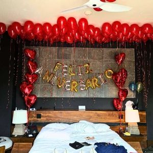 decoración de cuarto Feliz Aniversario